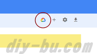 Google Cloudのアイコンが表示