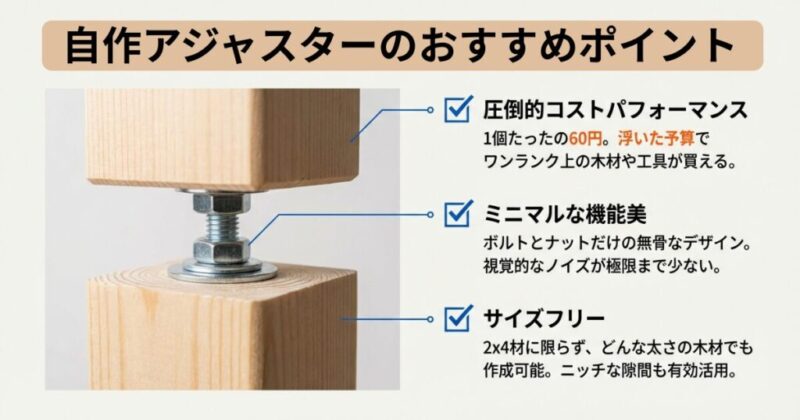 自作アジャスターのおすすめポイント