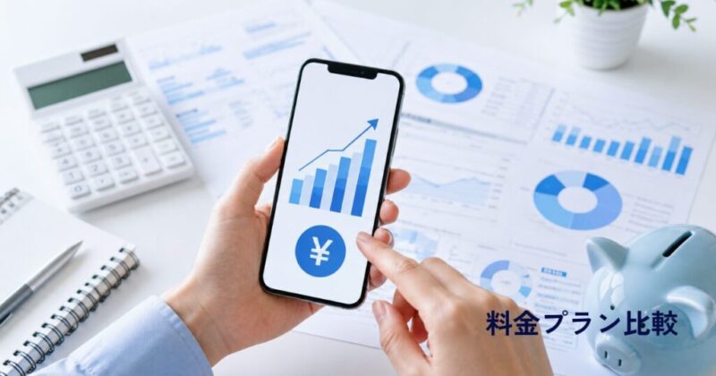 格安SIMの料金比較と通信費節約をイメージした画像