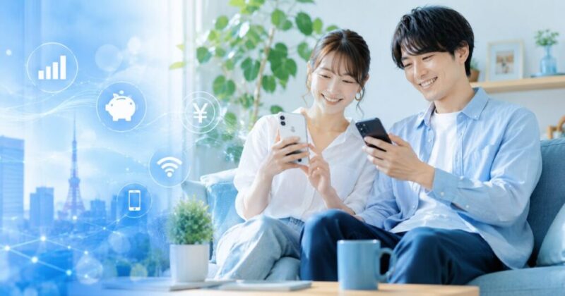 格安SIMで通信費を節約しながら快適にスマホを使うイメージ画像